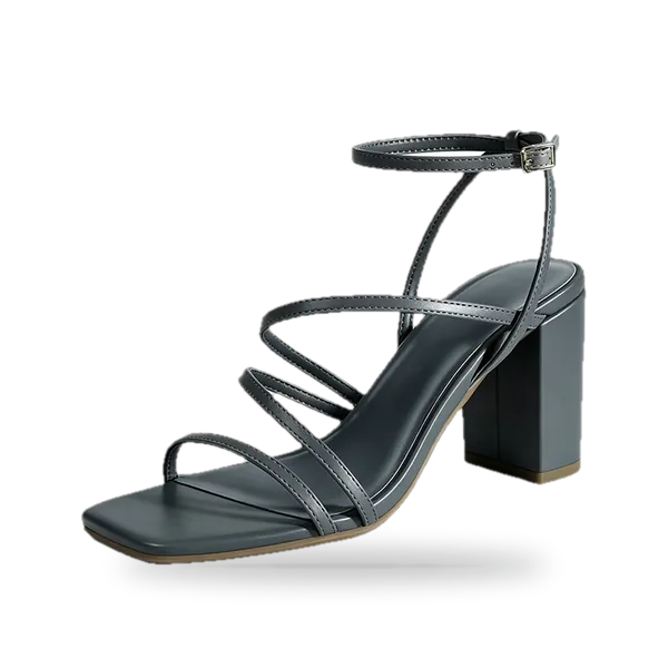 Ankle Strap Block Heel Sandals