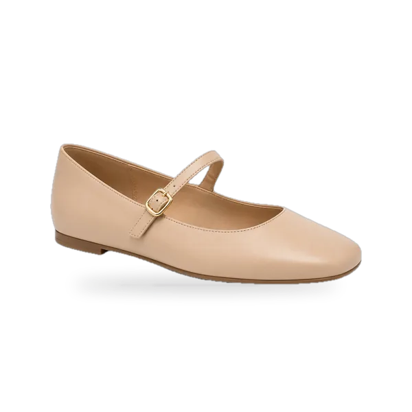 Nude Amélie Mary Jane Flats